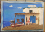 Quadro in rilievo, paesaggio mare