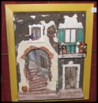 Quadro in rilievo, facciata rustica