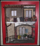 Quadro in rilievo, facciata rustica