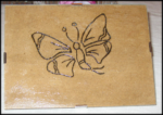 Disegno Farfalla con pirografo