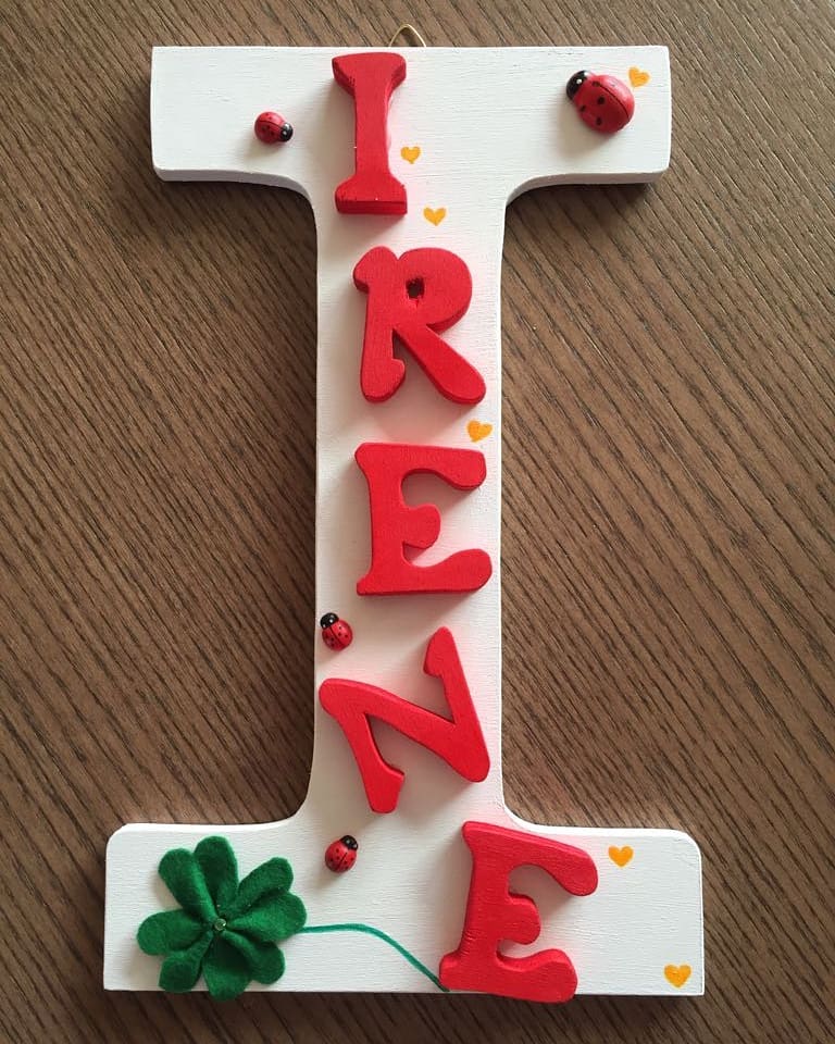 Scritta in Legno Irene