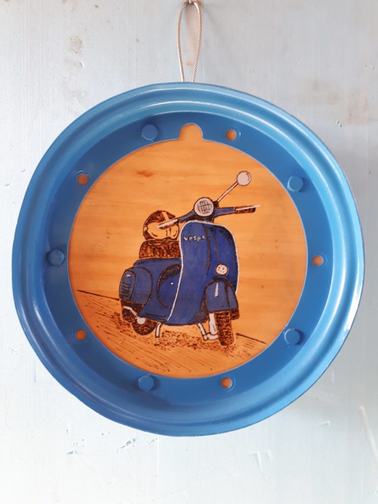 Vespa Piaggio su Legno