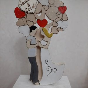 albero della vita con sposini innamorati
